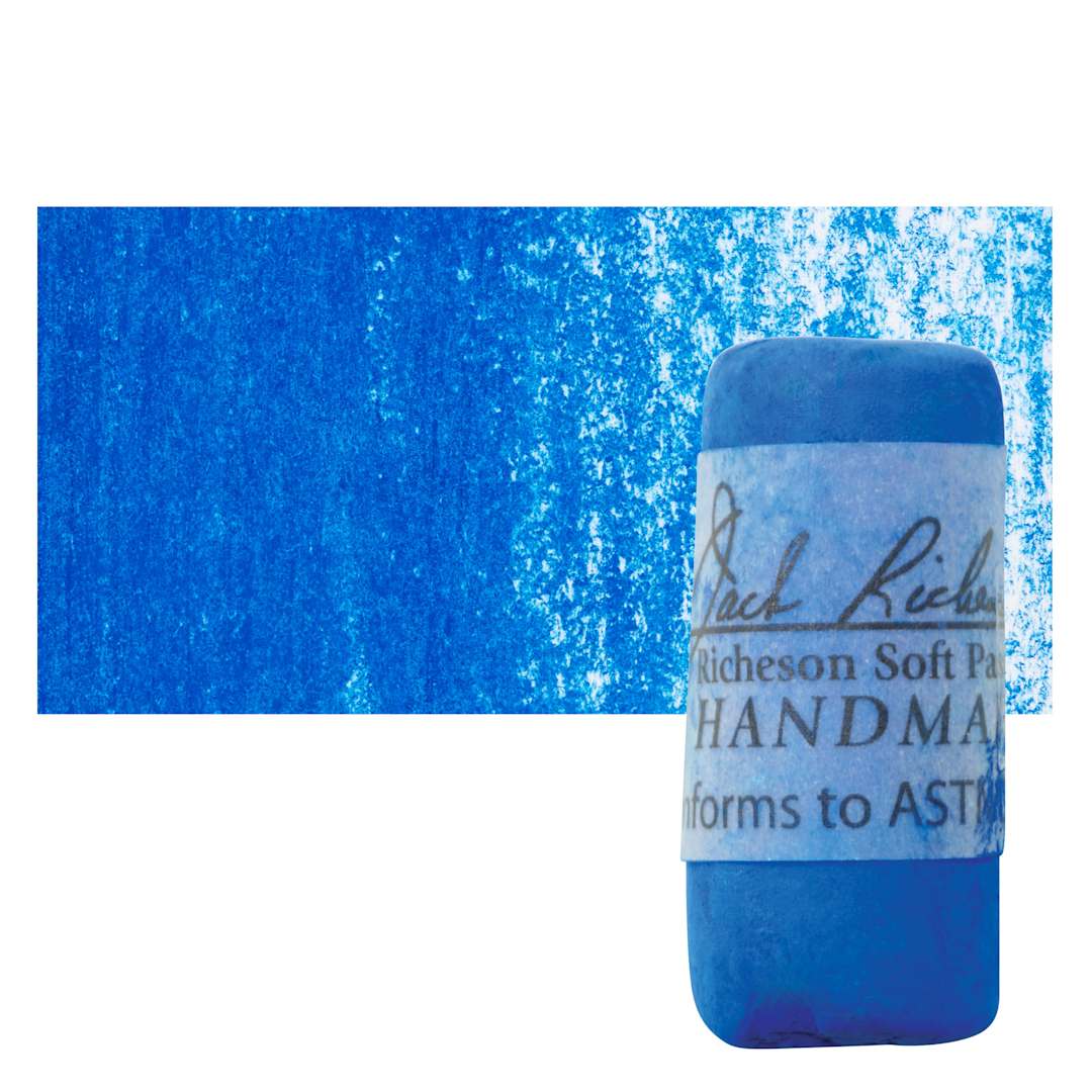Open in modal - Richeson Soft Handrolled Pastel - Blue B10, pastel and swatch