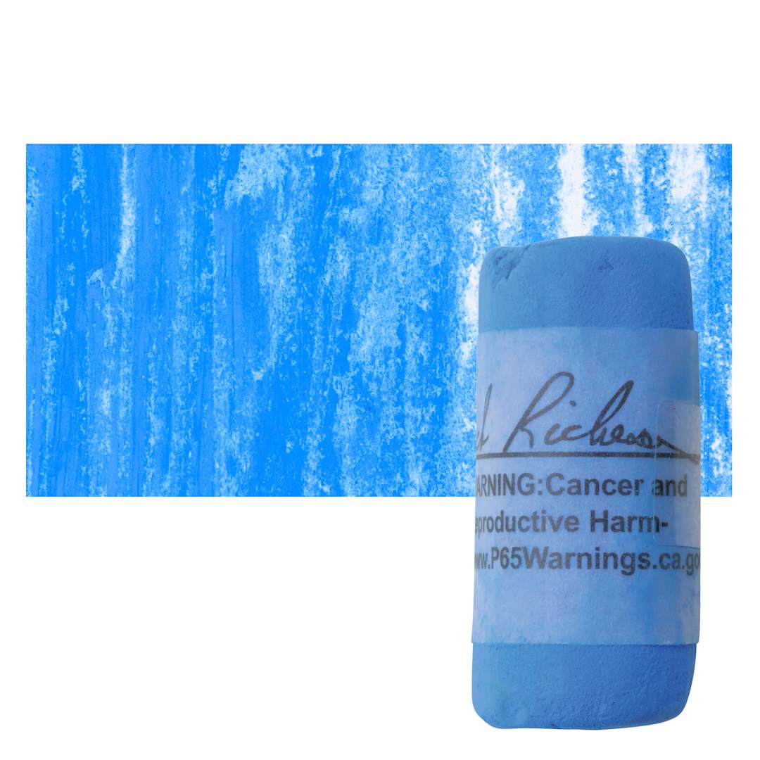 Open in modal - Richeson Soft Handrolled Pastel - Blue B16, pastel and swatch