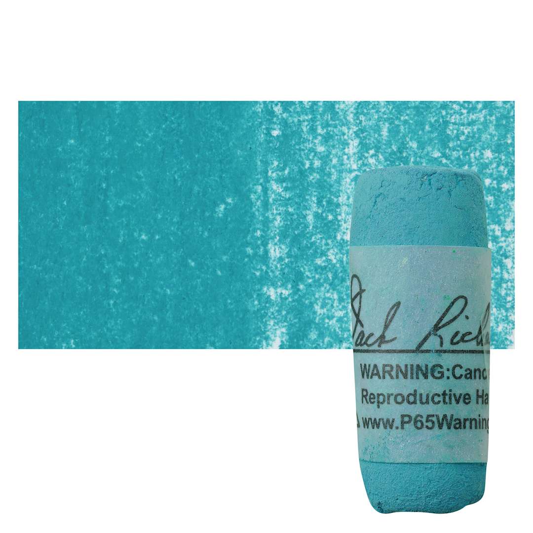 Open in modal - Richeson Soft Handrolled Pastel - Turquoise Blue TB17, pastel and swatch