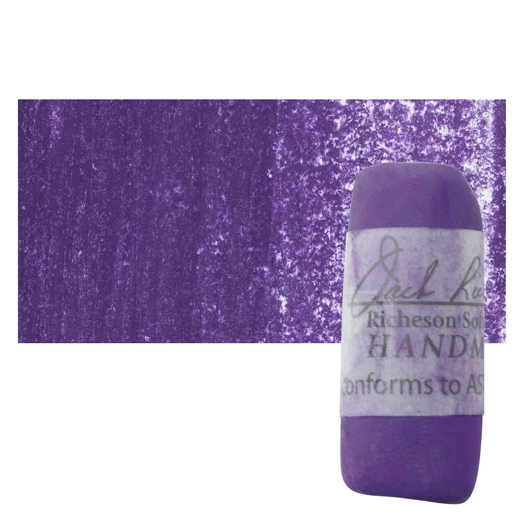 Open in modal - Richeson Soft Handrolled Pastel - Violet V16, pastel and swatch