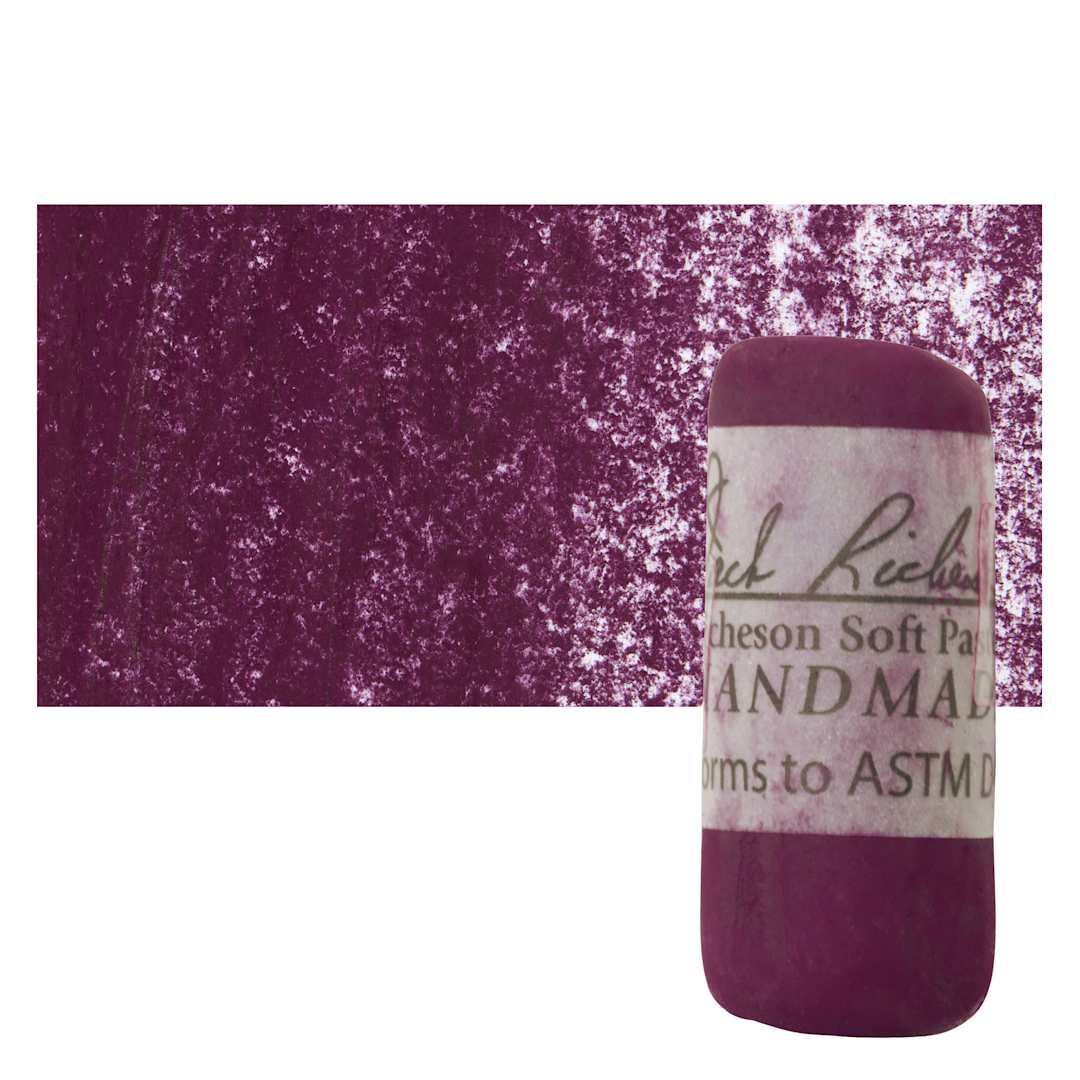 Open in modal - Richeson Soft Handrolled Pastel - Violet V24, pastel and swatch