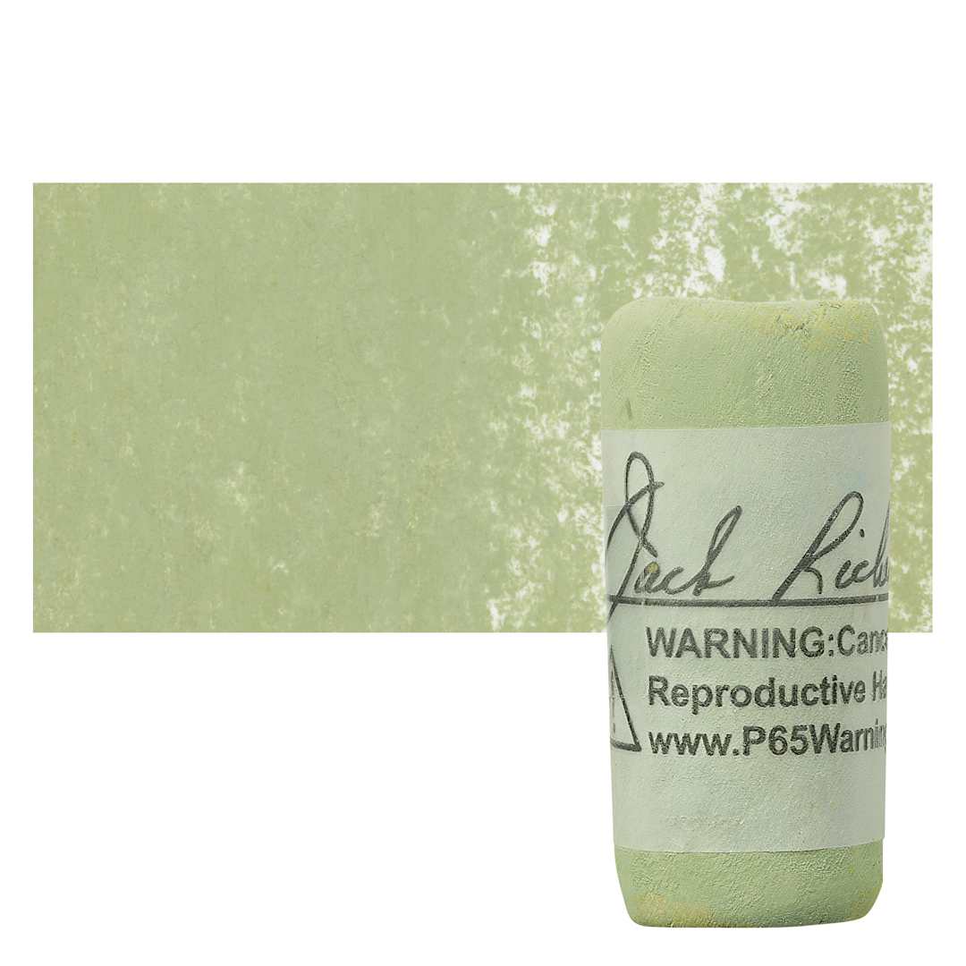 Open in modal - Richeson Soft Handrolled Pastel - Earth Green EG1, pastel and swatch