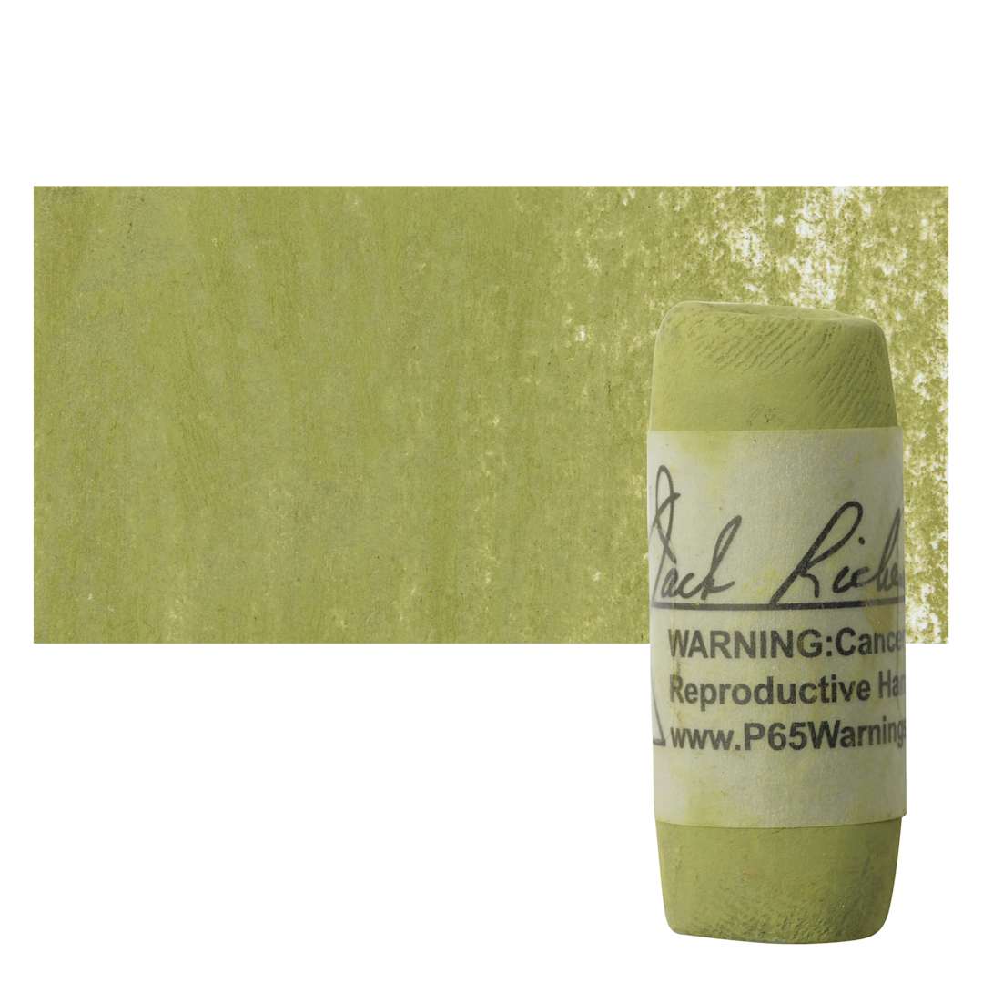 Open in modal - Richeson Soft Handrolled Pastel - Earth Green EG13, pastel and swatch