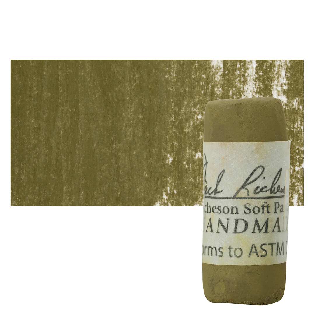 Open in modal - Richeson Soft Handrolled Pastel - Earth Brown EB39, pastel and swatch