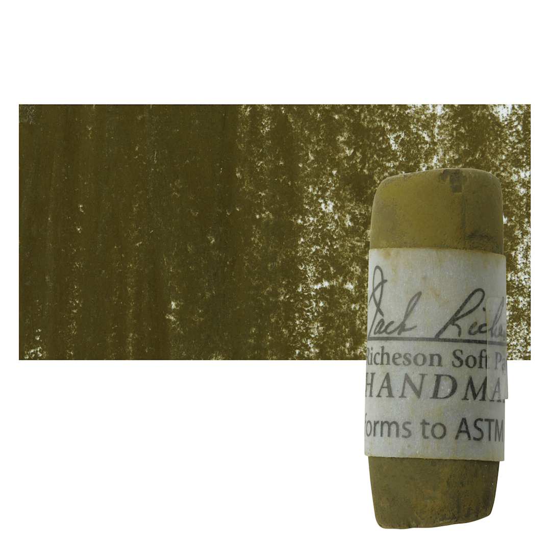 Open in modal - Richeson Soft Handrolled Pastel - Earth Brown EB46, pastel and swatch