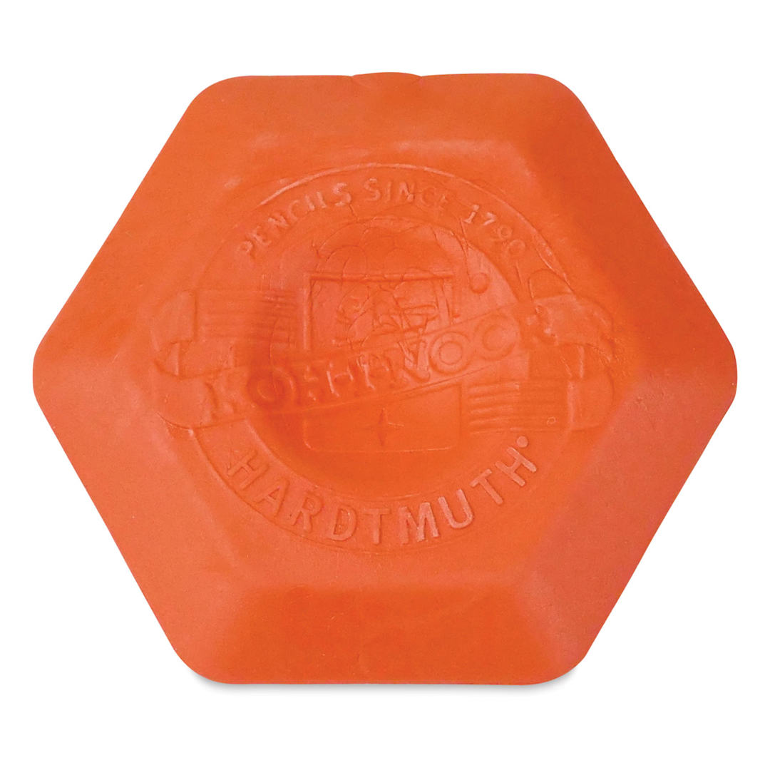 Open in modal - Koh-I-Noor Hexagon Thermoplastic Eraser - Single Eraser, 1-1/2" Orange (color may vary)