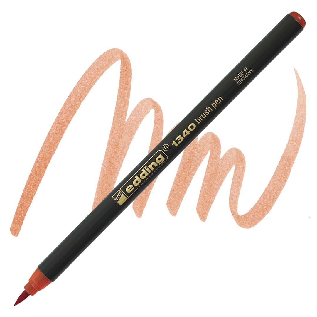Open in modal - Edding Brush Pen - Apricot Nude pen and swatch