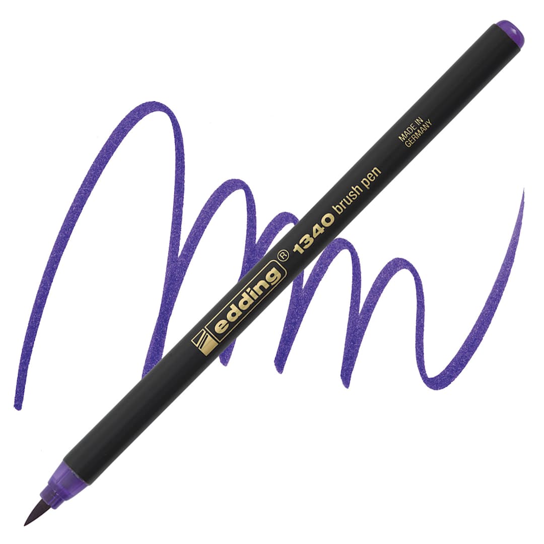 Open in modal - Edding Brush Pen - Violet pen and swatch