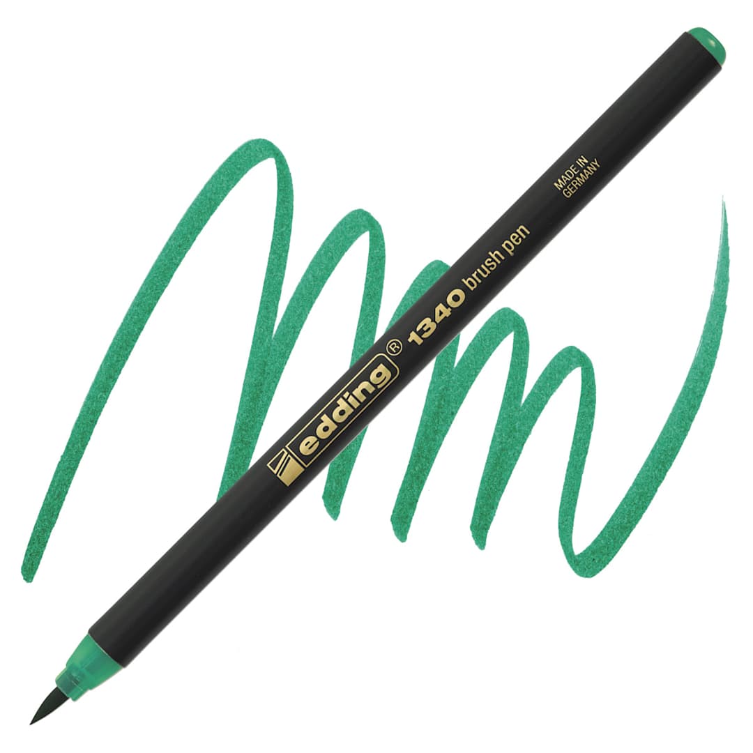 Open in modal - Edding Brush Pen - Green pen and swatch