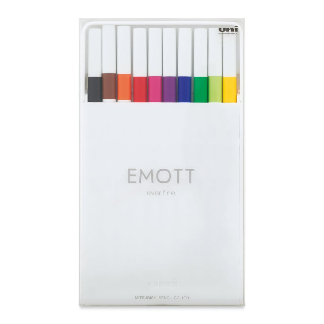 Open in modal - Uni Emott Fineliners - Set of 10, Set 1