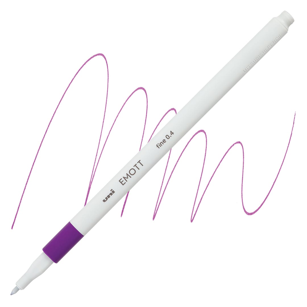 Open in modal - Uni Emott Fineliner - Fuchsia pen and swatch
