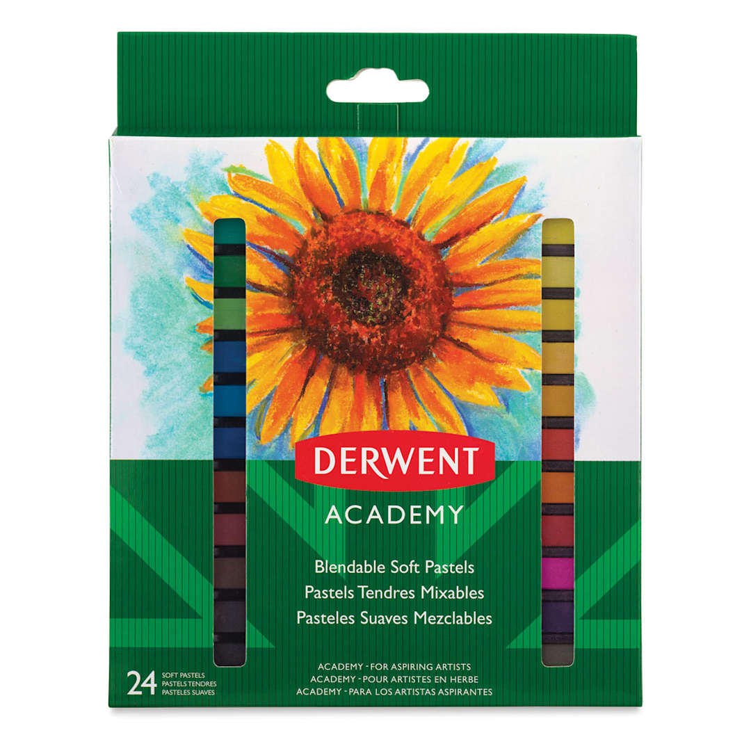 Open in modal - Derwent Academy Soft Pastels - Front of package of Set of 24 