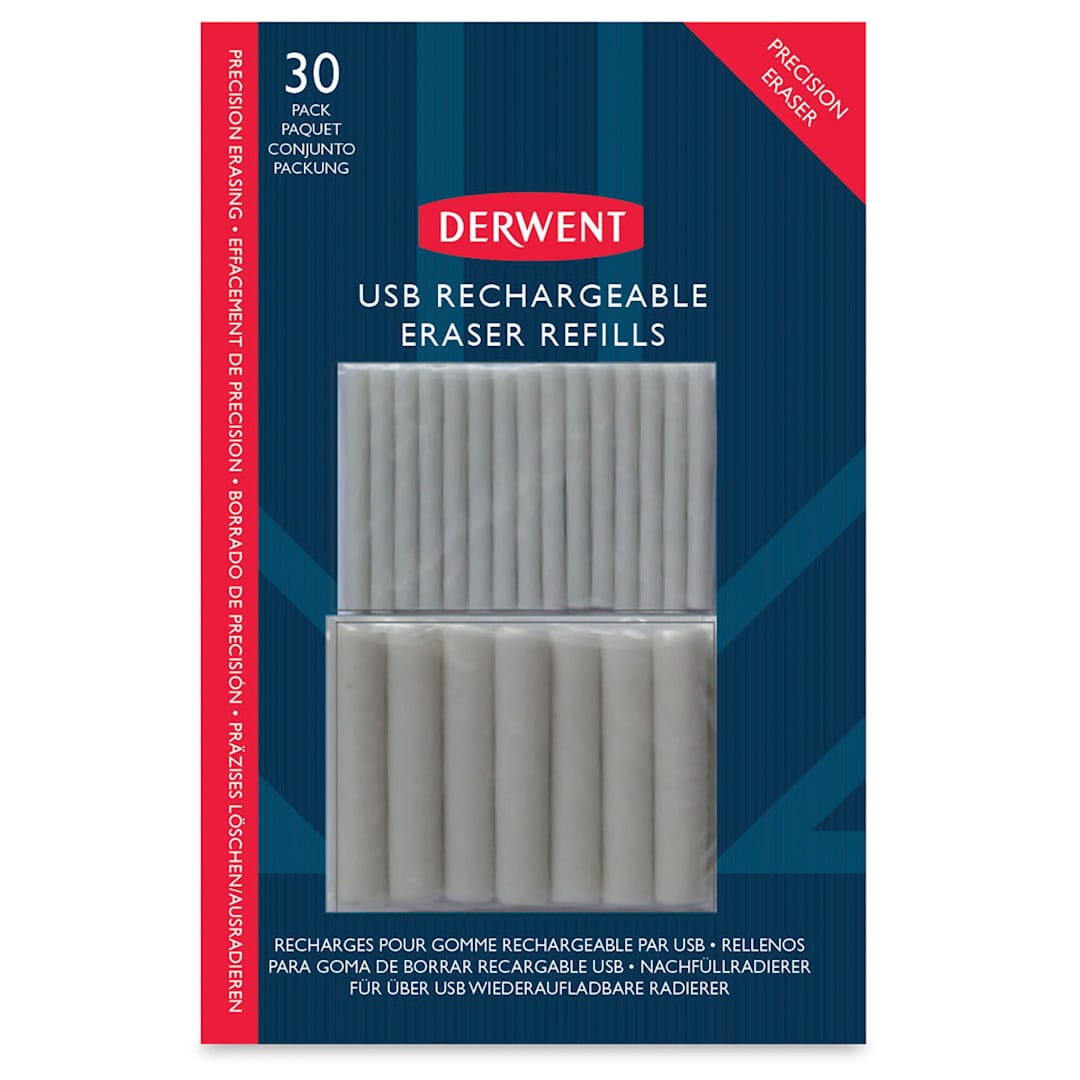 Open in modal - Derwent USB Rechargeable Eraser Refills - Pkg of 30