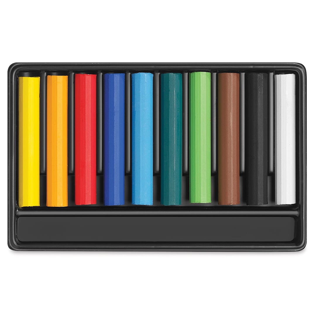 Open in modal - Caran d'Ache Swisscolor Wax Pastels - Set of 10 (set contents)