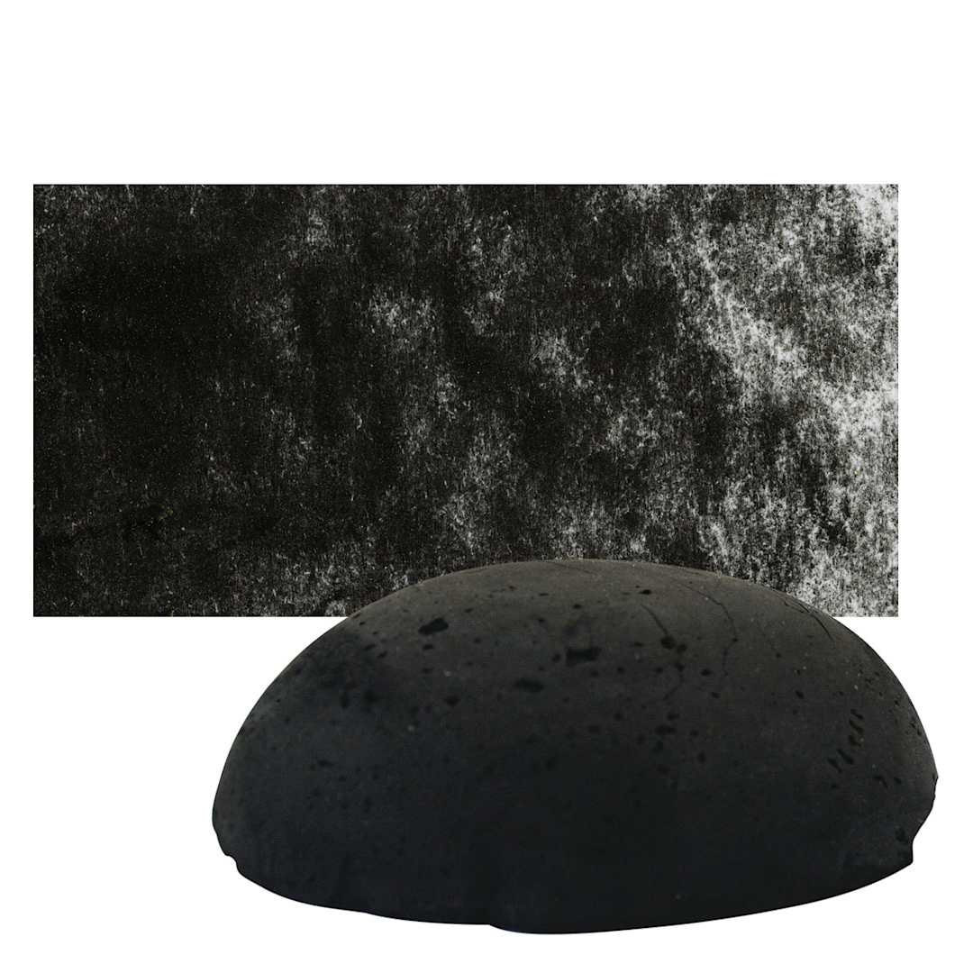 Open in modal - Sennelier Soft Pastel Pebble - Ivory Black pastel and swatch