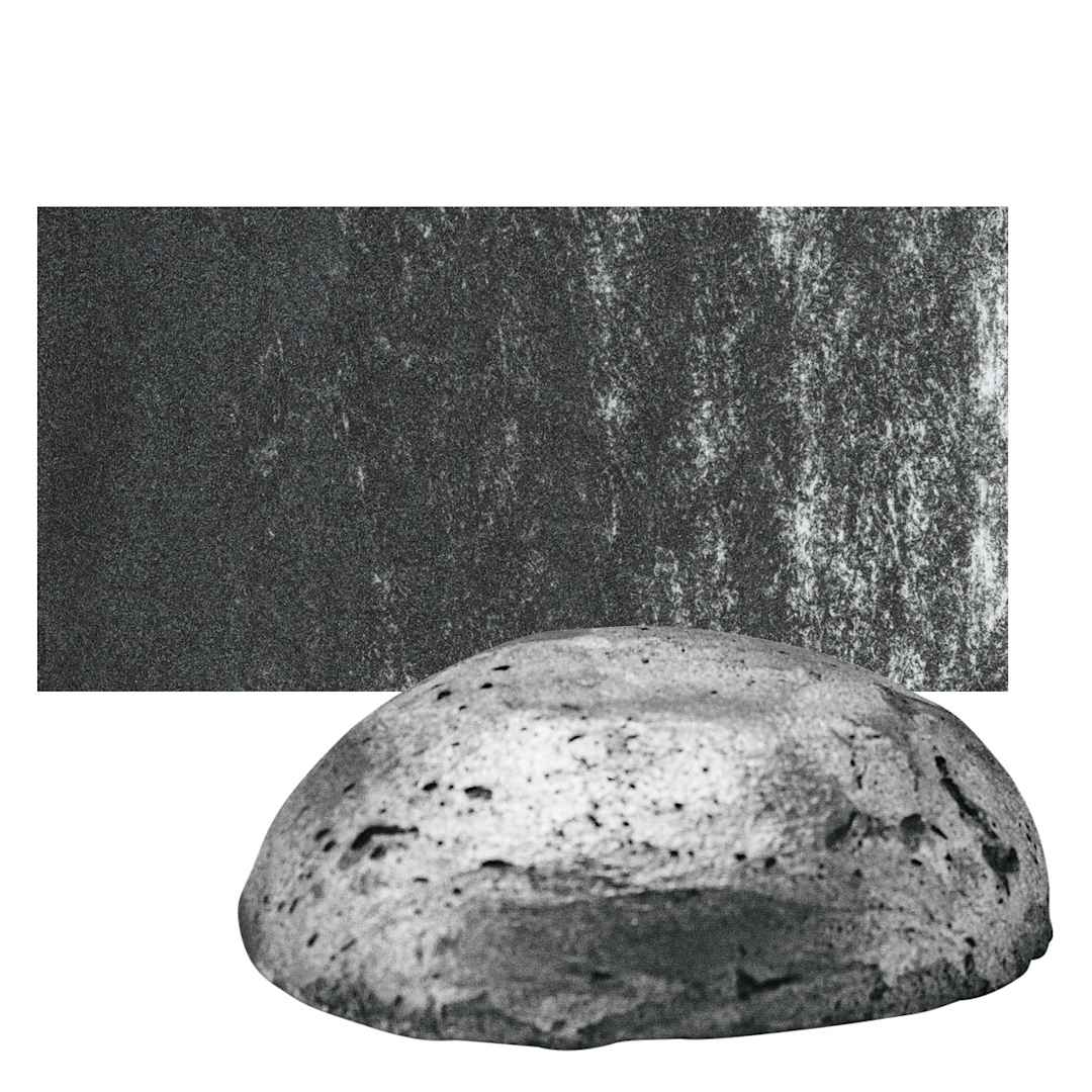 Open in modal - Sennelier Soft Pastel Pebble - Iridescent Black pastel and swatch