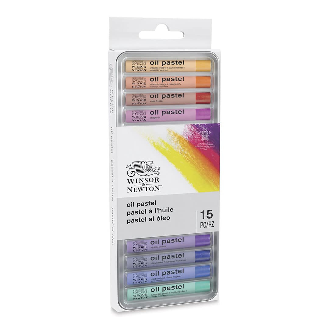 Open in modal - Winsor & Newton Oil Pastels - Set of 15, In Package