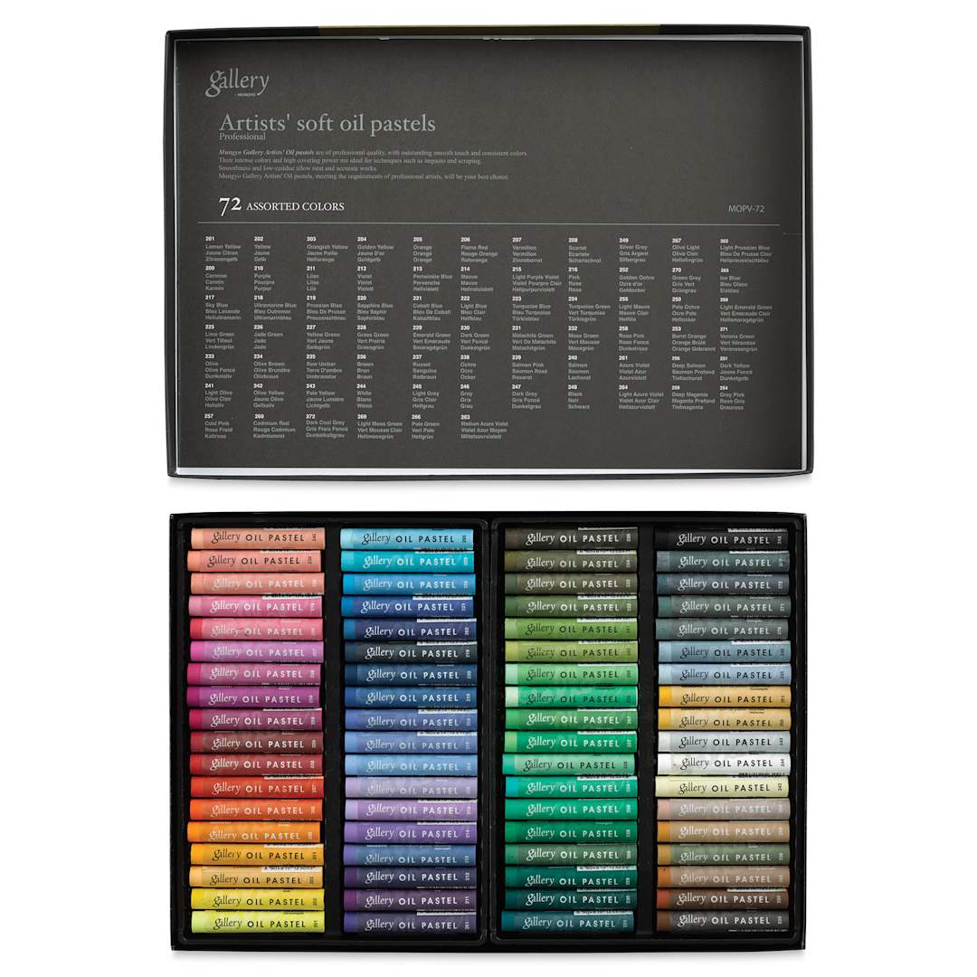Open in modal - Mungyo Gallery Artists' Soft Oil Pastels - Set of 72 (contents)