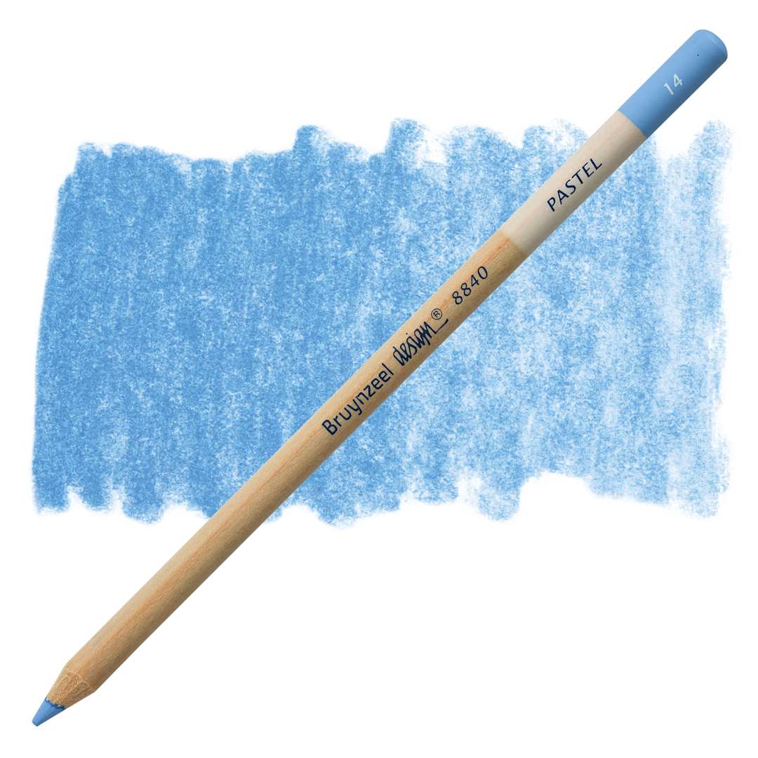 Open in modal - Bruynzeel Design Pastel Pencil - Smyrna Blue 14 pastel pencil and swatch