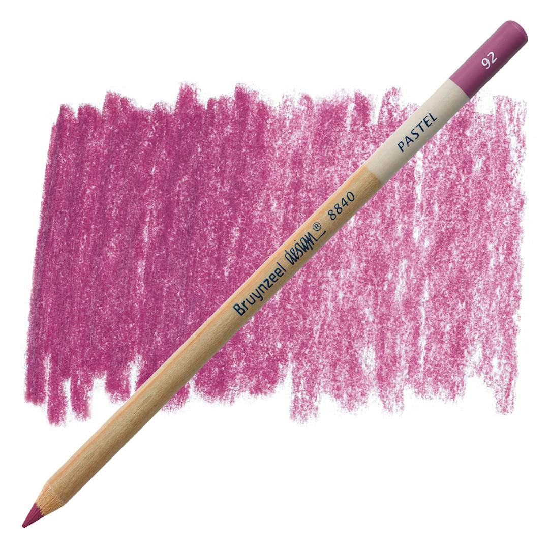 Open in modal - Bruynzeel Design Pastel Pencil - Purple 92 pastel pencil and swatch