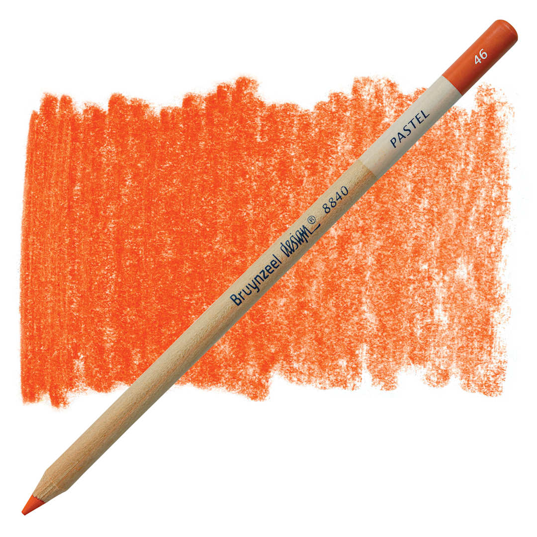 Open in modal - Bruynzeel Design Pastel Pencil - Sanguine 46 pastel pencil and swatch