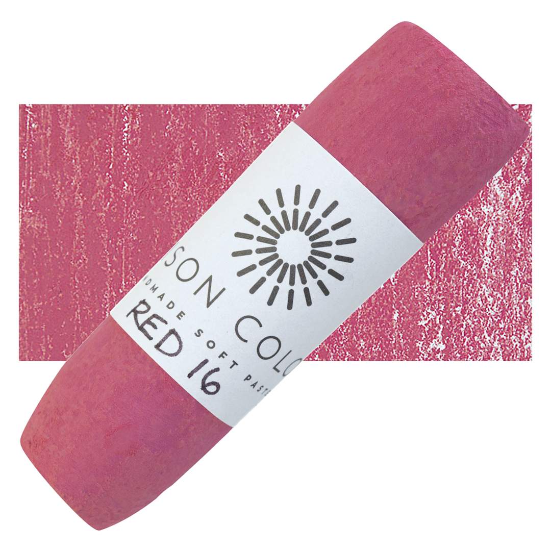 Open in modal - Unison Large Soft Pastel - Red 16 pastel and swatch