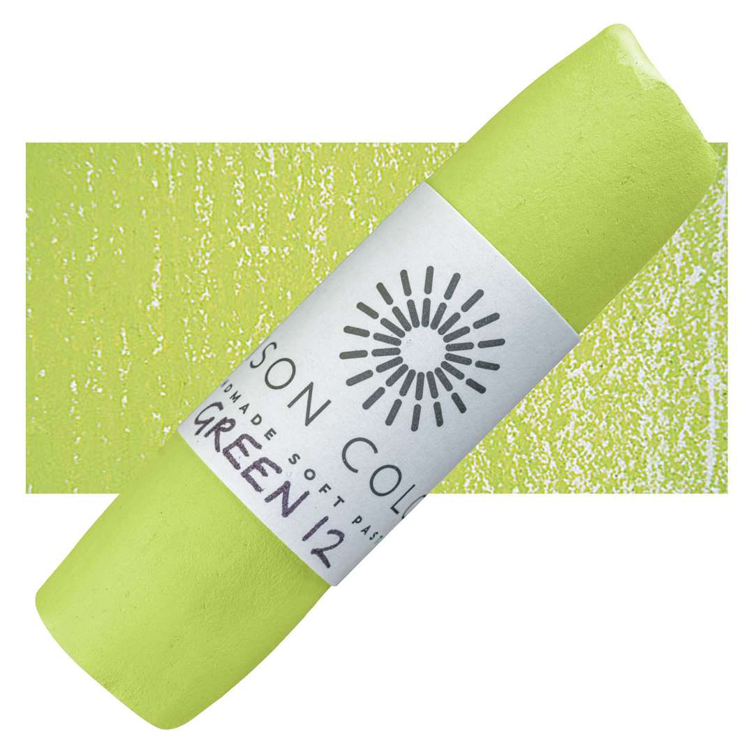 Open in modal - Unison Large Soft Pastel - Green 12 pastel and swatch