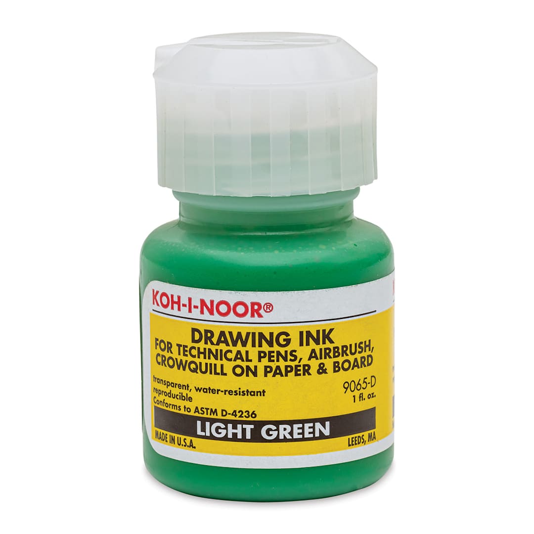 Open in modal - Koh-I-Noor Water-Resistant Drawing Ink - 1 oz, Light Green