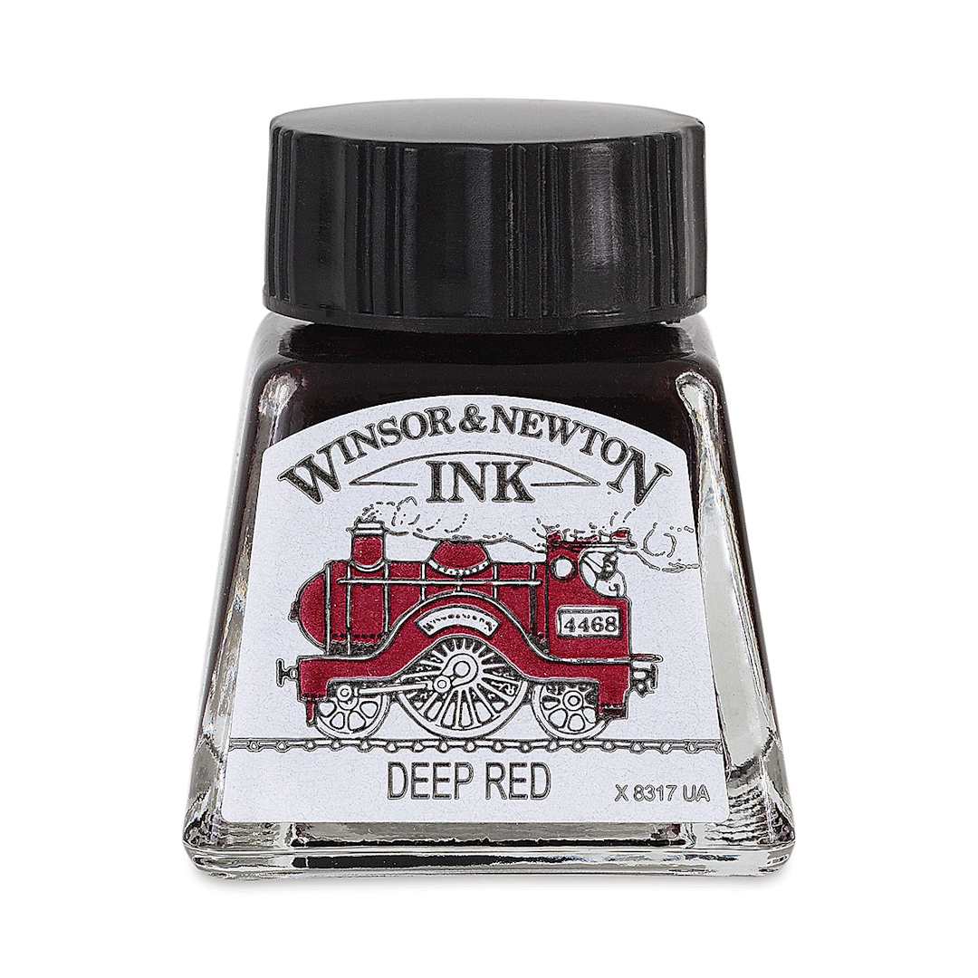 Open in modal - Winsor & Newton Drawing Ink - Deep Red, 14 ml