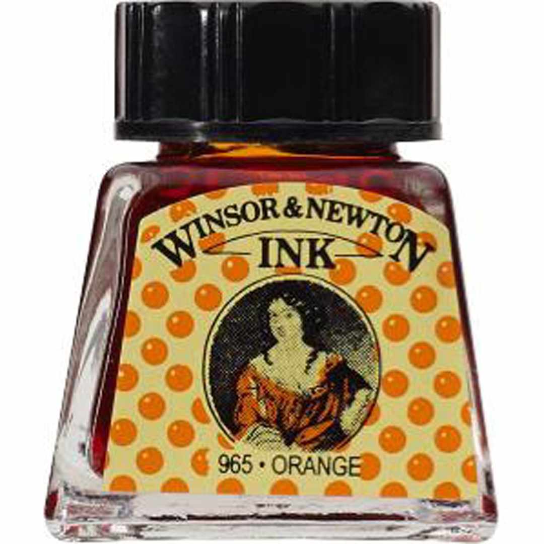 Open in modal - Winsor & Newton Drawing Ink, .5 oz., Orange