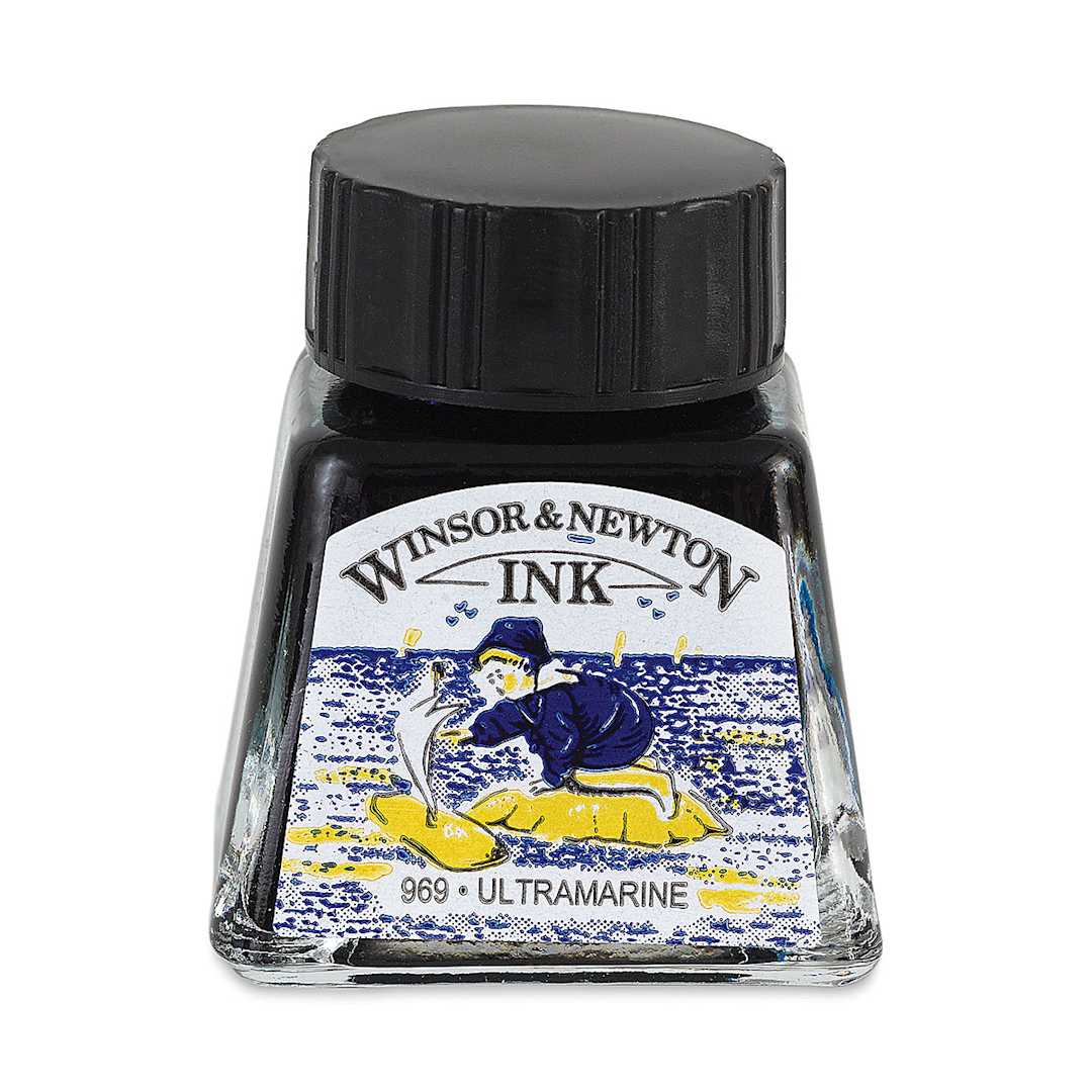 Open in modal - Winsor & Newton Drawing Ink - Ultramarine, 14 ml