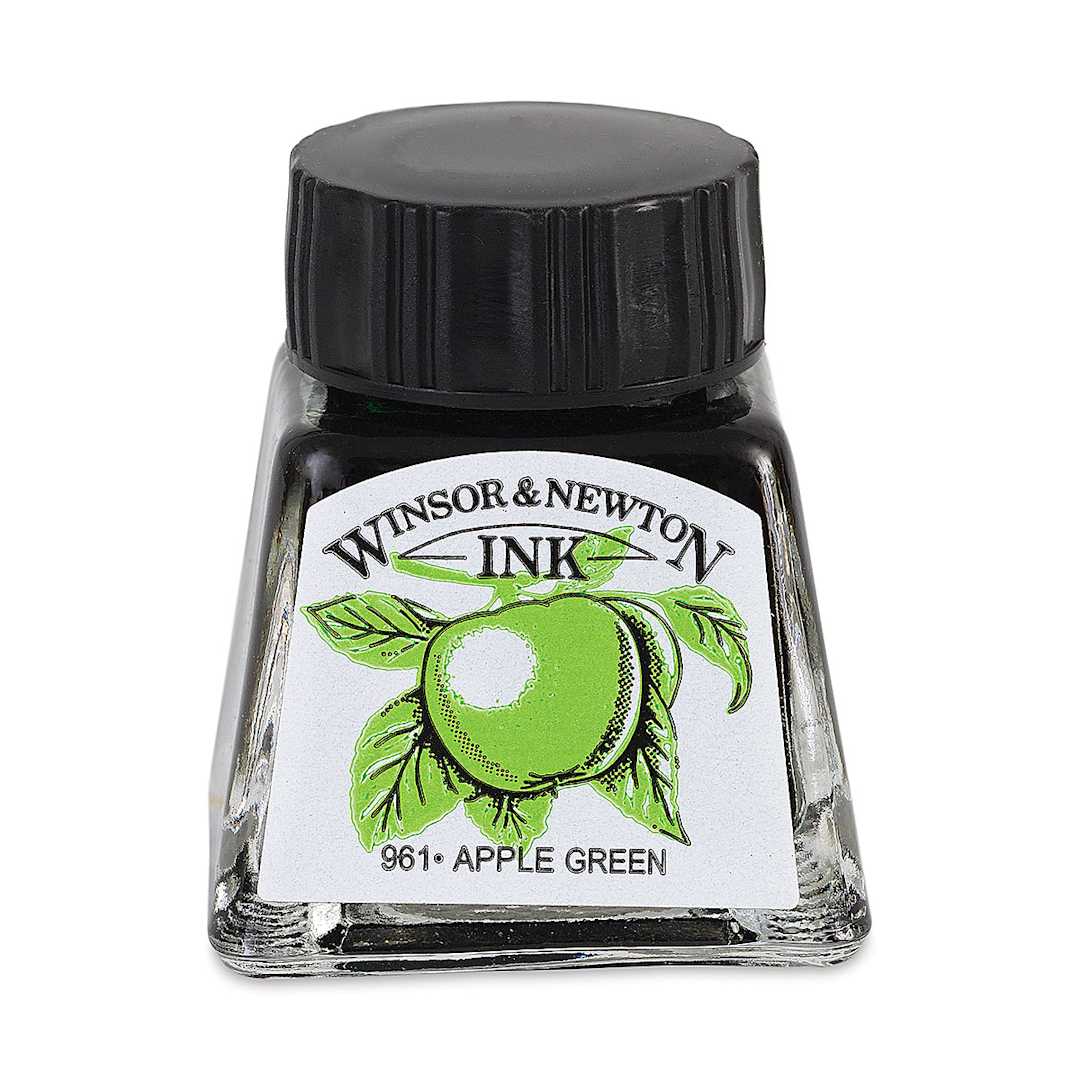 Open in modal - Winsor & Newton Drawing Ink - Apple Green, 14 ml