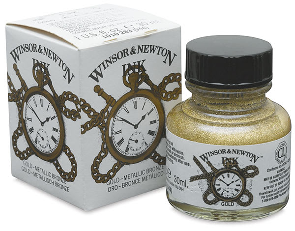 Open in modal - Drawing Ink-Gold 30ml