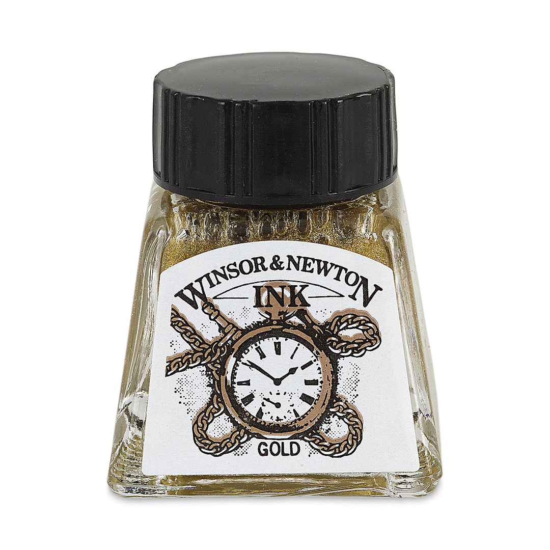 Open in modal - Winsor & Newton Drawing Ink - Gold, 14 ml