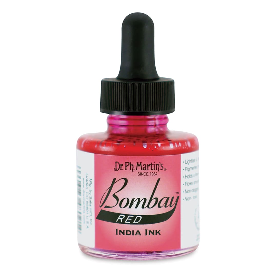 Open in modal - Dr. Ph. Martin's Bombay India Ink - 1 oz, Red