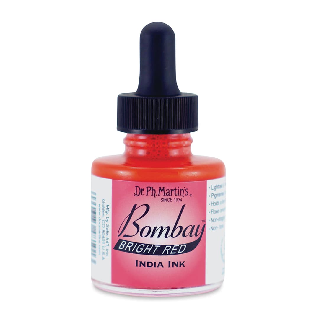 Open in modal - Dr. Ph. Martin's Bombay India Ink - 1 oz, Bright Red
