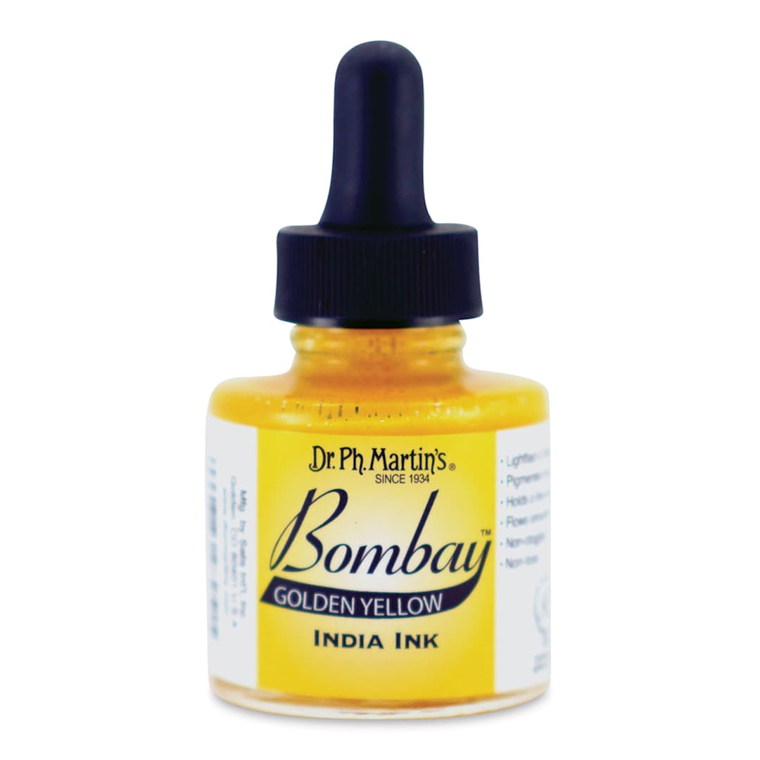 Open in modal - Dr. Ph. Martin's Bombay India Ink - 1 oz, Golden yellow