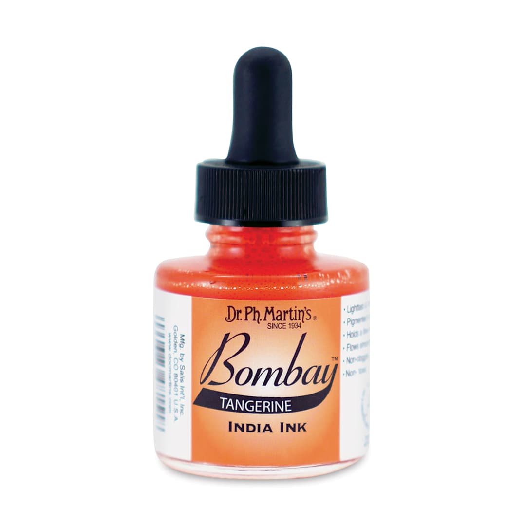 Open in modal - Dr. Ph. Martin's Bombay India Ink - 1 oz, Tangerine