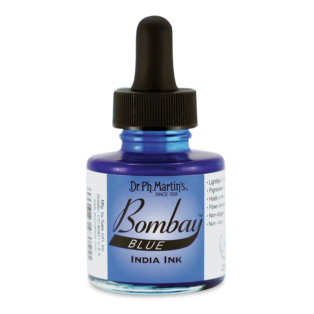 Open in modal - Dr. Ph. Martin's Bombay India Ink - 1 oz, Blue