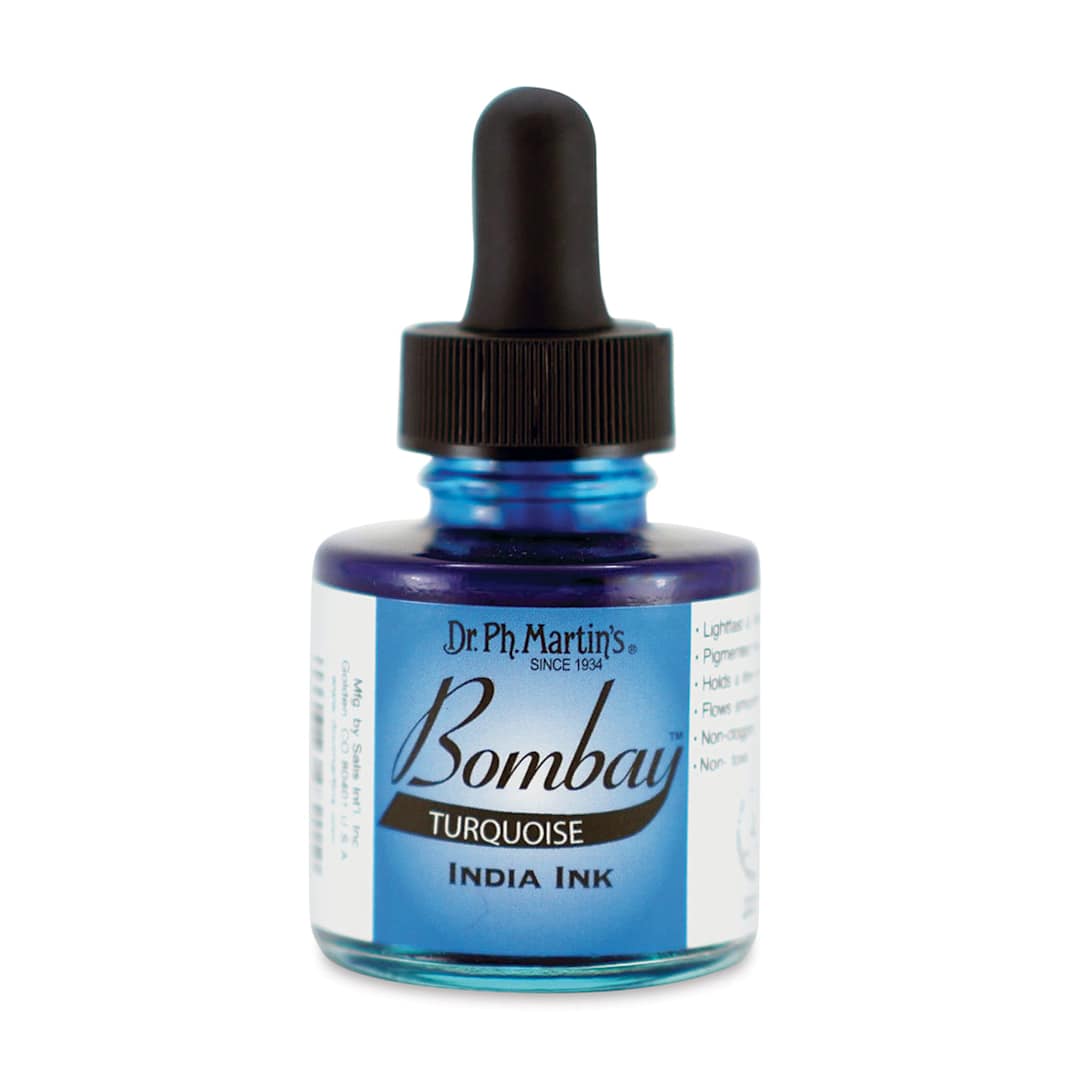 Open in modal - Dr. Ph. Martin's Bombay India Ink - 1 oz, Turquoise
