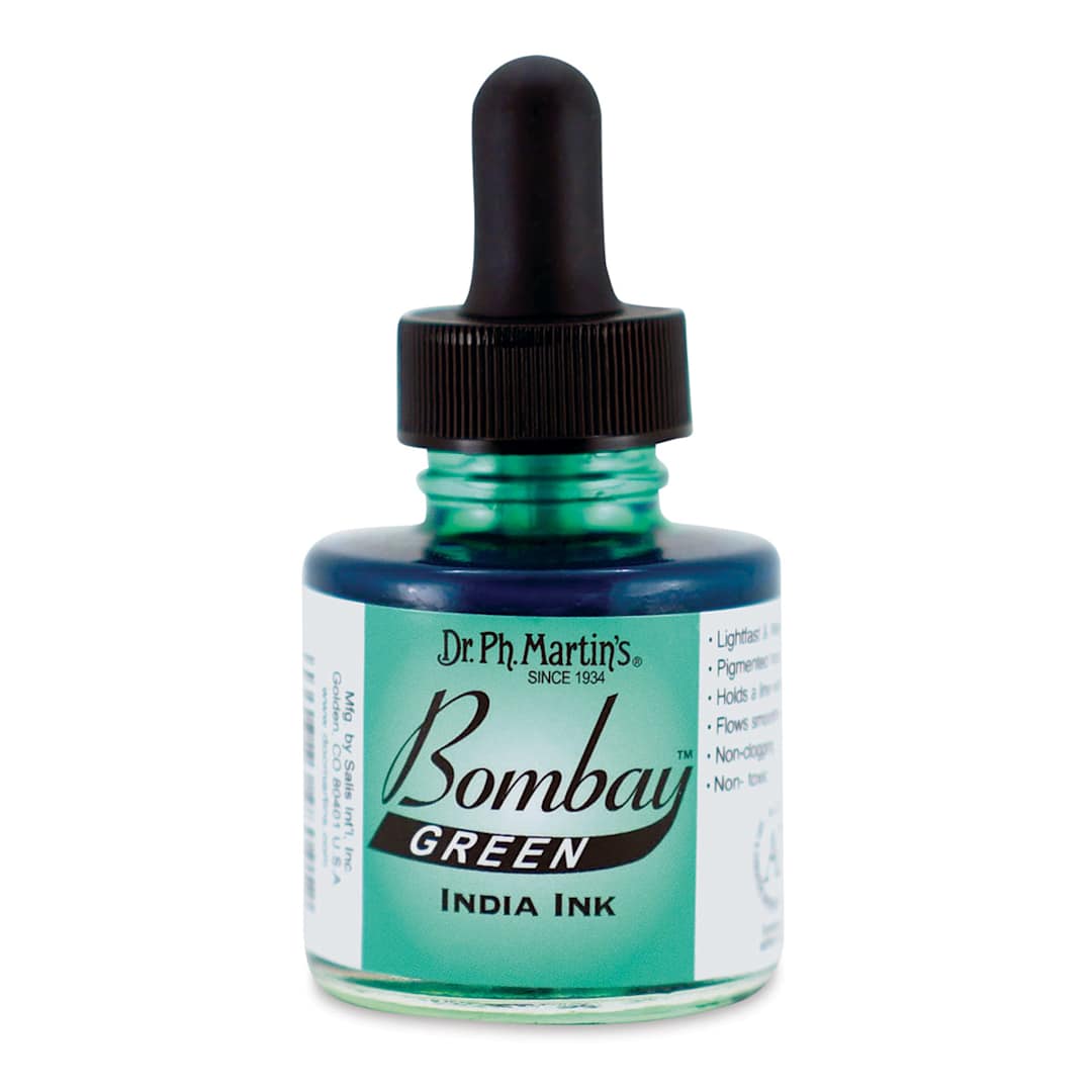 Open in modal - Dr. Ph. Martin's Bombay India Ink - 1 oz, Green