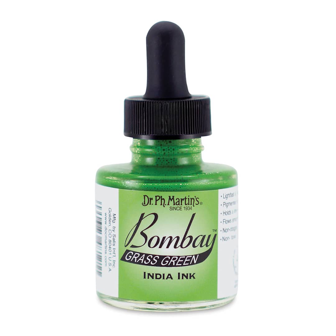 Open in modal - Dr. Ph. Martin's Bombay India Ink - 1 oz, Grass Green