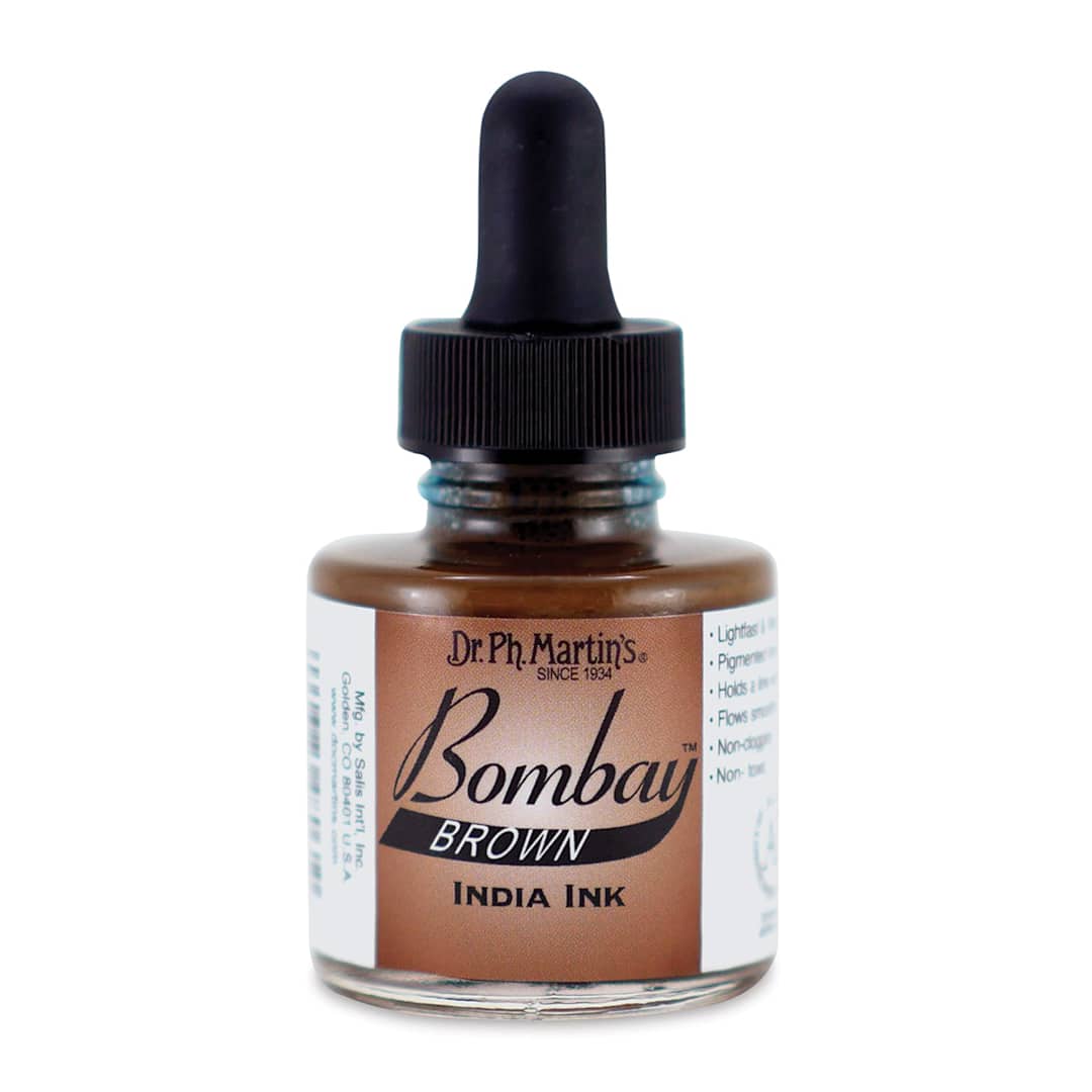 Open in modal - Dr. Ph. Martin's Bombay India Ink - 1 oz, Brown