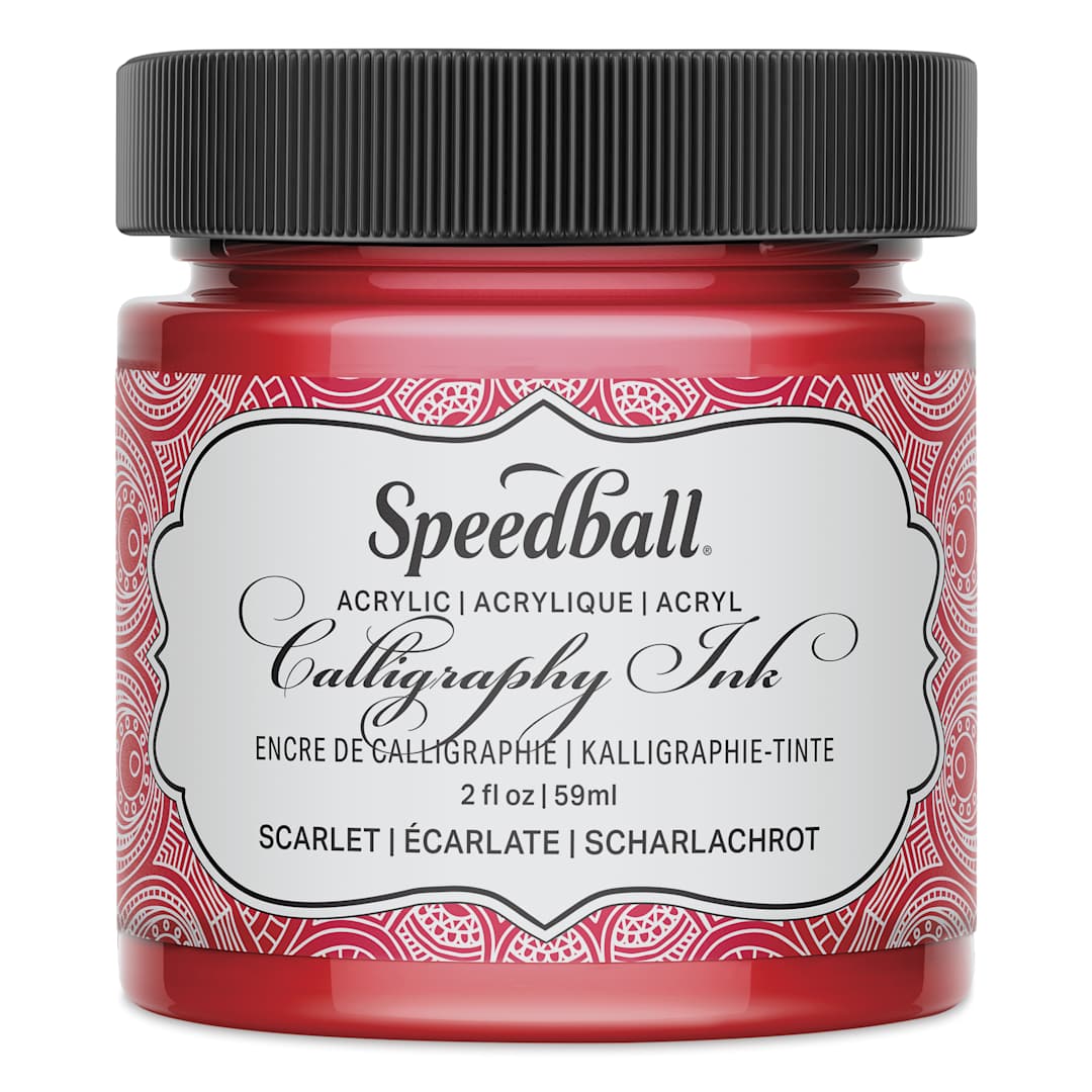 Open in modal - Speedball Calligraphy Ink - 2 oz, Scarlet Red