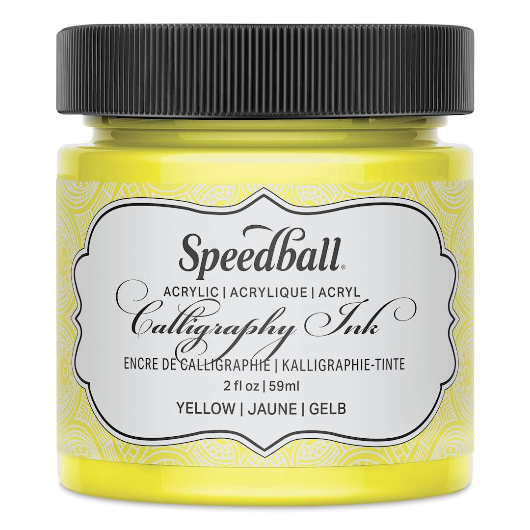 Open in modal - Speedball Calligraphy Ink - 2 oz, Primrose Yellow