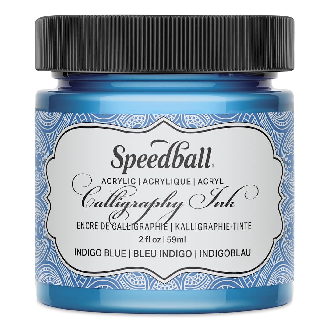Open in modal - Speedball Calligraphy Ink - 2 oz, Indigo Blue