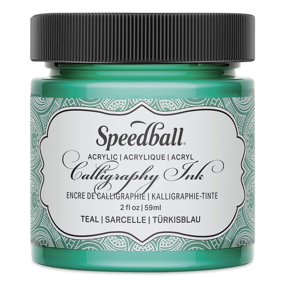 Open in modal - Speedball Calligraphy Ink - 2 oz, Teal Green