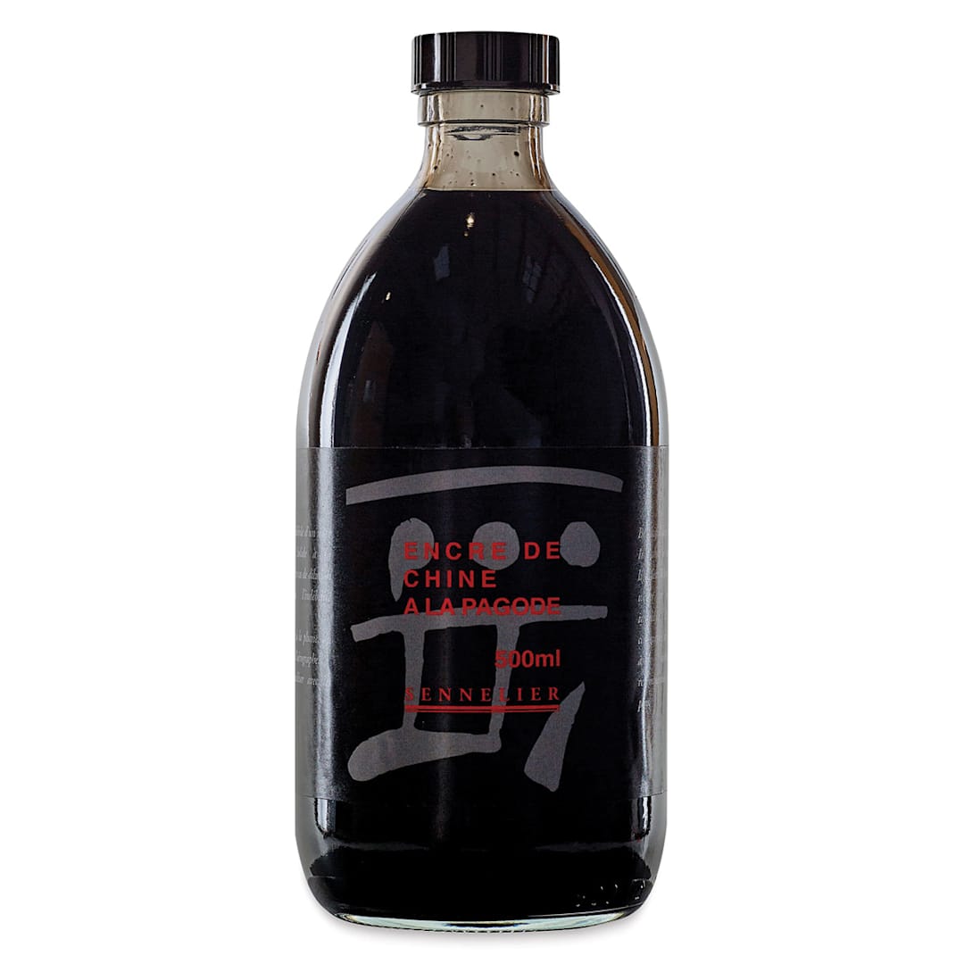 Open in modal - Sennelier India Ink - 500 ml, China Black