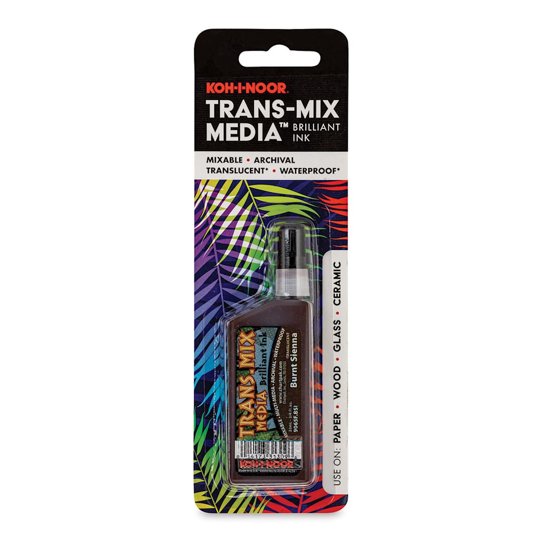 Open in modal - Koh-I-Noor Trans-Mix Media Brilliant Ink - 3/4 oz, Burnt Sienna