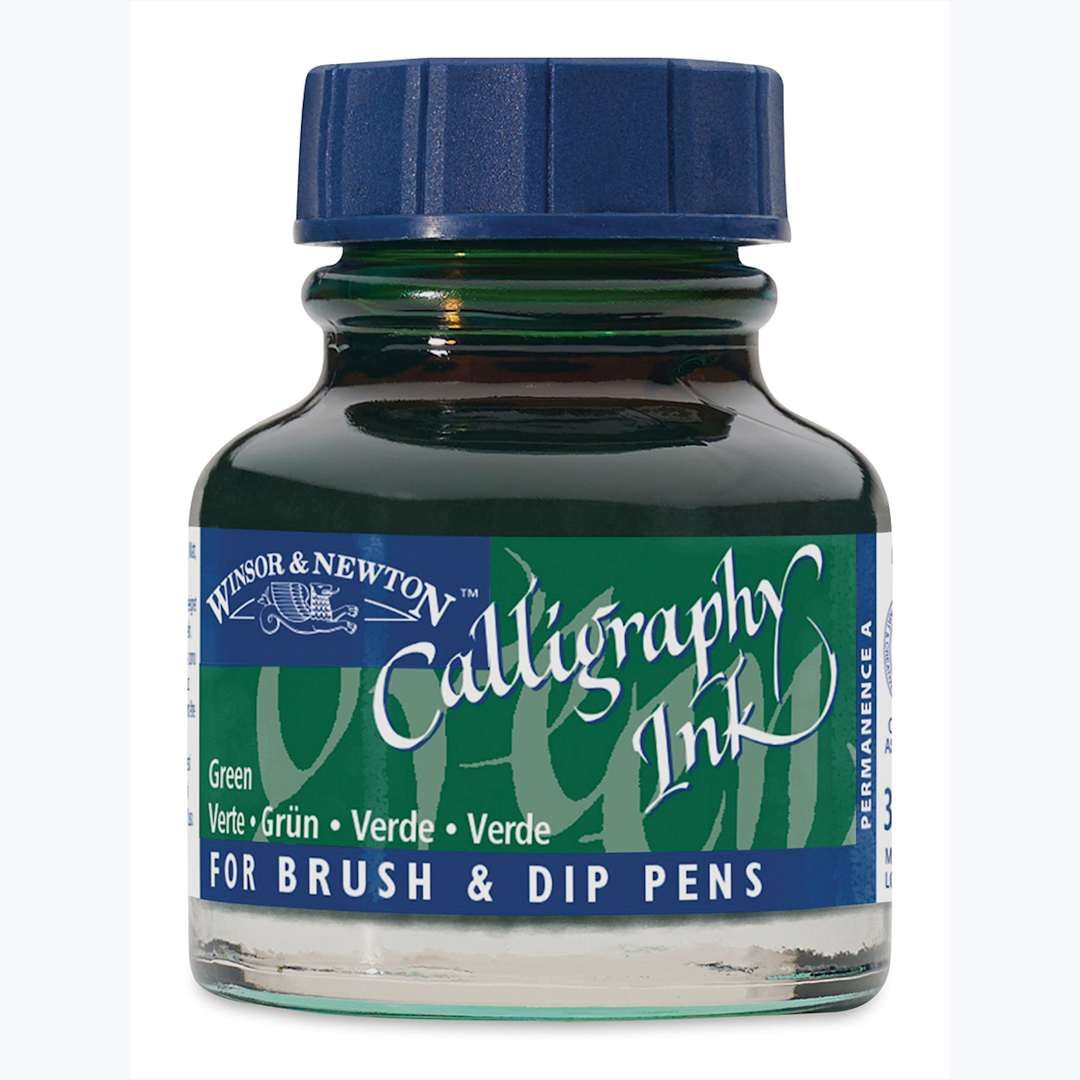 Open in modal - Winsor & Newton Calligraphy Ink - 30 ml, Green